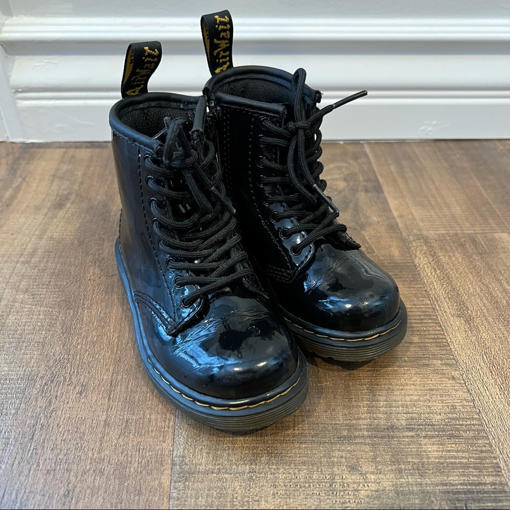 Toddler Patent Leather Dr. Martens Boots